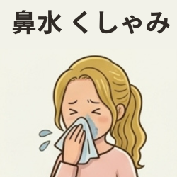鼻水、くしゃみの医薬品はこちら