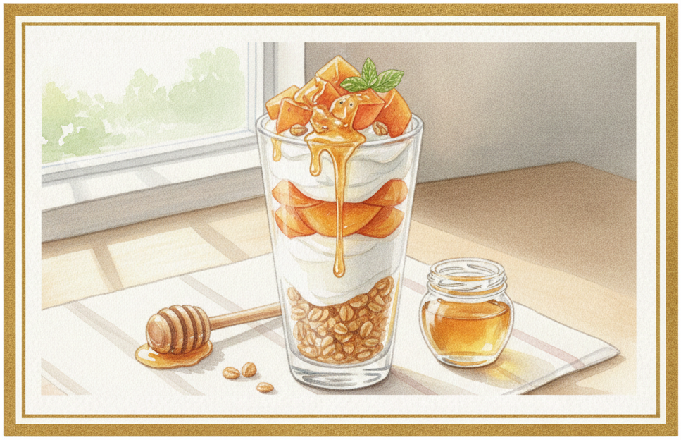 ヨーグルトのパフェ