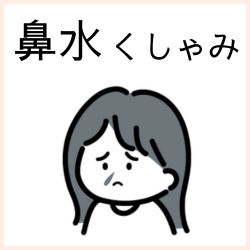 鼻水、くしゃみの医薬品はこちら